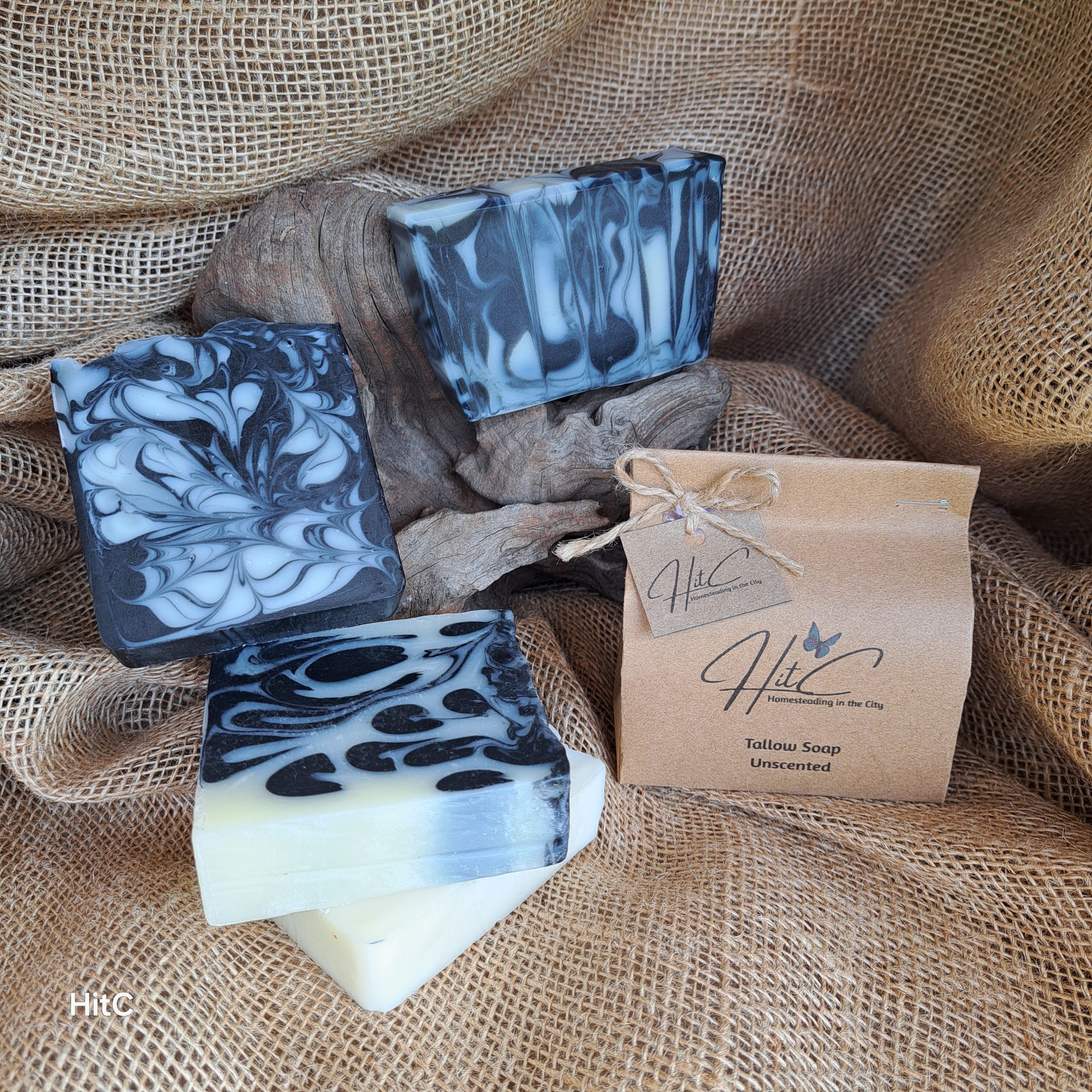 Tallow & Activated Charcoal Soap 140g - Image 3